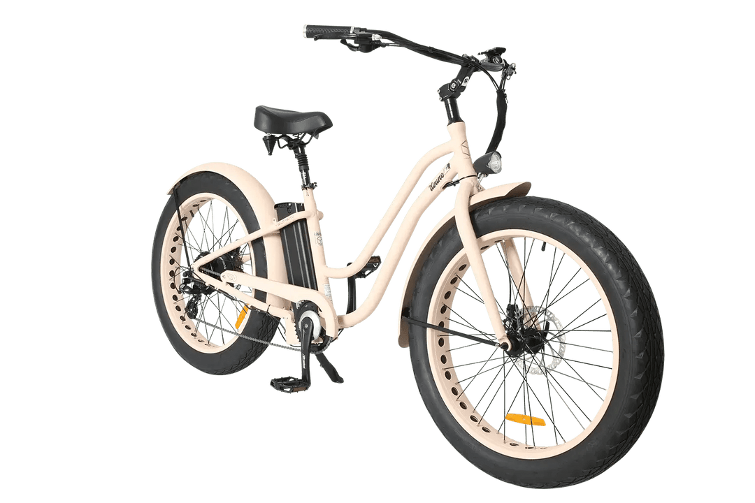 DUUNE POWDER PINK ELECTRIC GOOSENECK BEACH CRUISER FATBIKE